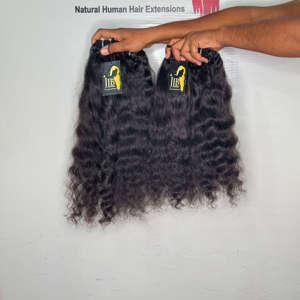 Extensiones de Cabello Rizado Ondulado al por Mayor, Cabello Humano Virgen Indio con Cutícula Alineada, Ondulado Profundo, Sin Procesar, en Paquetes - Product Image 6