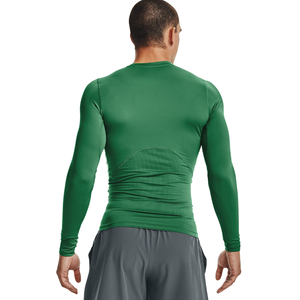 Side Contour Mens <b>Long</b> <b>Sleeve</b> <b>Compression</b> <b>Shirt</b> O Neck Quick Dry Polyester Raglan Slim Fit Training Baselayer Custom OEM Factory - Product Image 2