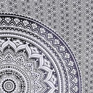 Colcha Mandala para Cama Individual, Tapiz Bohemio de Algodón Hecho a Mano, Decoración del Hogar por Proveedores Indios - Product Image 2