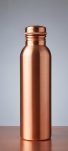 Bouteille d'eau en cuivre pur lisse, anti-fuite, style ayurvédique traditionnel, pour le sport – Vente en gros - Product Image 4