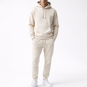 Ensemble de survêtement pour homme en molleton 100% coton, sweat-shirt et pantalon, fabrication pakistanaise, impression personnalisée, ensemble jogging avec capuche - Product Image 1