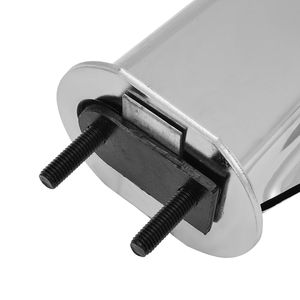 Cintres métalliques chromés à ressorts droits, espacement des boulons de 2,5 po, robustes, pour pare-boue de semi-remorques, 1 paire - Product Image 2