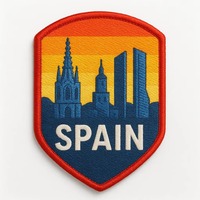 Meilleur Patch Brodé Personnalisé à Thermocoller pour Badges de Voyage Souvenirs, avec Dos Velcro, pour Collectionneurs, Touristes, Événements et Chapeaux