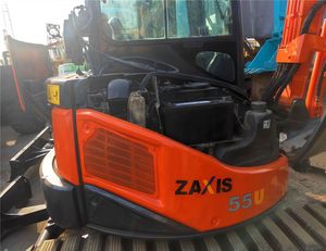 รถขุดขนาดเล็กฮิตาชิ ZX55UR-5 รุ่นดั้งเดิม 3 ตัน ระบบไฮดรอลิก แบบตีนตะขาบ เครื่องยนต์ดีเซล สำหรับงานก่อสร้าง พร้อมมอเตอร์และเกียร์ ขาย - Product Image 6