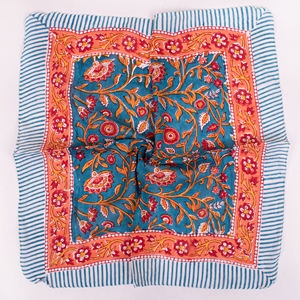 Accessoires pour adultes, bandana en coton fait main, imprimé multicolore, style luxueux, bohème, confortable, pour le cou et les mains, idéal pour offrir en cadeau aux femmes - Product Image 4