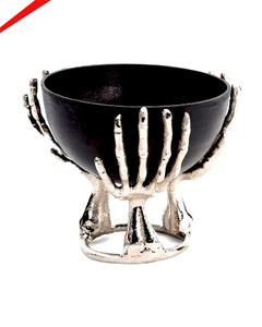 High Quality Eco-Friendly Stylish Metal Serving Black Coated Fruit Bowl <b>Tree</b> <b>Stand</b> Silver - Product Image 1