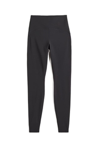 Leggings de yoga taille haute sans couture pleine longueur, couleur unie, en Spandex et Nylon, avec taille élastique, respirants, logo personnalisé - Product Image 4