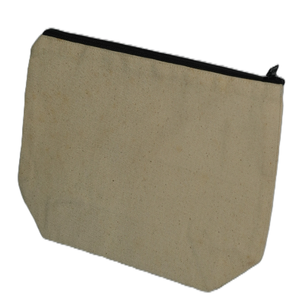 Pochette de maquillage en coton personnalisée avec logo imprimé, emballage nœud, faible MOQ, fermeture éclair, pour usage quotidien, étui de rangement beauté - Product Image 5