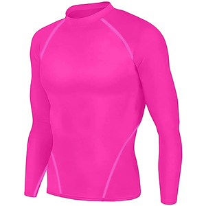 Maillot de compression pour homme à manches longues, respirant, séchage rapide, pour fitness, course, sport et surf, OEM - Product Image 4