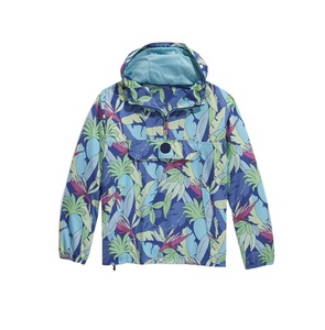 Chaqueta Cortavientos de Poliéster para Hombre, Diseño Superior, Impermeable, Sublimada, Tipo Anorak, con Capucha, Estampada - Product Image 1