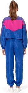 Ensemble de survêtement rétro pour femme 2026 – Veste zippée colorblock rose, turquoise et jaune coupe-vent et pantalon large – Ensemble deux pièces coordonné - Product Image 2