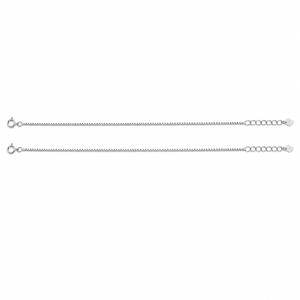 925 Sterling Silver Box Chain <b>Anklet</b> for Women High Polish Minimalist Geometric Link Design Daily Wear Party Wedding Gift - Product Image 5