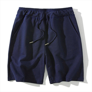 Pantalones Cortos Deportivos Holgados de Verano 100% Algodón en Colores Sólidos, Pantalones Cortos Casuales Modernos para Hombre en 8 Colores - Product Image 1