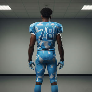 New Fashionable Unique Design Adults American Football Sublimation Uniform Custom Color Design High Quality Men's Short 100% - Product Image 6
