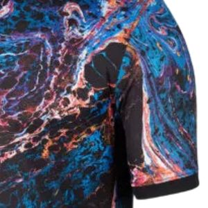 เสื้อฟุตบอลผู้ชายสีน้ำเงินพิมพ์ลายแบบซับลิเมชั่น แขนสั้น ผ้าโพลีเอสเตอร์ ชุดฟุตบอลสำหรับฝึกซ้อมและแข่งขัน - Product Image 5