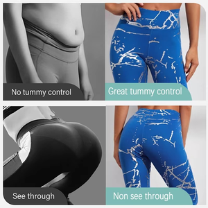 Women High Waist <b>Tummy</b> <b>Control</b> Fitness Yoga Pants Compression Stretchy Booty Workout Sport Tights Butt Lift Gym Seamless Legging - Product Image 2