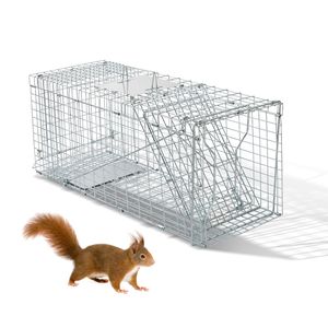 Trampa Plegable Resistente de 32 Pulgadas para Mapaches, Jaula de Captura Humana para Gatos y Conejos, Jaula para Animales Vivos para Control de Plagas - para Ardillas y Conejos - Product Image 1