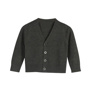 Pulls en tricot à col en V boutonnés pour garçons, uniformes scolaires, hauts à manches longues, cardigans pour enfants - Product Image 5