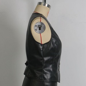 Chaleco de Cuero para Motociclistas, Chaleco de Moda para Motociclismo, Chaleco de Cuero Duradero y Cómodo para Mujer - Product Image 2