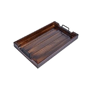 Wooden Food Carry Tray Created for Home Dining Celebrations Party Service <b>Breakfast</b> Arrangements and Beverage Presentation - Product Image 3