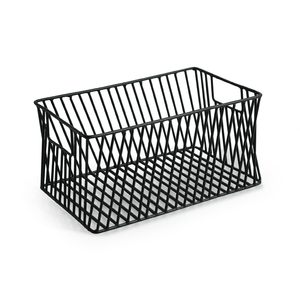 Iron Fruit <b>Basket</b> for Dining <b>Table</b> Black Handcrafted Metal Wire Fruit Bowl for Kitchen Countertop Multipurpose Storage <b>Basket</b> - Product Image 1