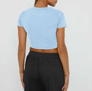 Prix de gros – T-shirts courts pour femmes, qualité supérieure, best-sellers, séchage rapide, dernier design tendance - Product Image 5