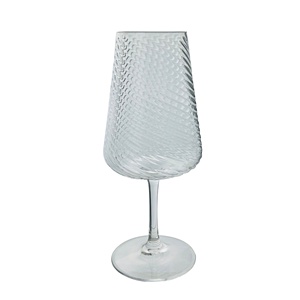 Verre à vin rouge incassable en plastique à motif tourbillon pour mariage, fête, restaurant - Product Image 2