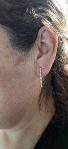Pendientes de Diamantes Cultivados en Laboratorio de 0.40 Ct, Oro Sólido de 14K, Certificados por IGI, Joyería Minimalista para Regalo de Boda o Uso Diario - Product Image 2