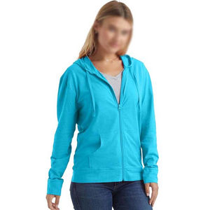 Sudadera con Capucha de Algodón Transpirable para Mujer, Talla Grande, Diseño Deportivo con Cremallera, Hecha en Pakistán - Product Image 3