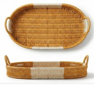 Handwoven Coiled <b>Seagrass</b> Storage <b>Basket</b> with Thick Braided Handles for Laundry & Home Organization - Product Image 1