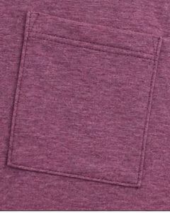 เสื้อยืดคอกว้างสีม่วงแบบสั่งทำพิเศษสำหรับผู้หญิง แขนสั้น ผ้าคอตตอนผสม เนื้อนุ่ม น้ำหนักเบา มีกระเป๋าเสื้อ ใส่สบาย เหมาะกับฤดูร้อน แฟชั่นทันสมัย - Product Image 5