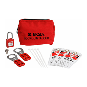 Brady Lockout Tagout <b>Kit</b> with Nylon Padlock for <b>Electrical</b> and Mechanical Maintenance - Product Image 1