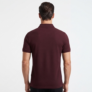 Chemise pour homme de haute qualité en jersey 100% coton, brodée, séchage rapide, décontractée, manches courtes, logo personnalisé sur le devant, tissu 200g - Product Image 2