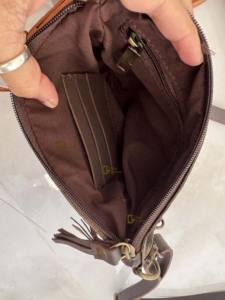 Nouvel Arrivage Sac à Main Léger Marron Jacquard pour Femme avec Fermeture Éclair, Sac Bandoulière Élégant Motif Couverture de Selle Aztec et Lettres - Product Image 6