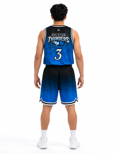 Service OEM, Dernier Design, Maillots de Basketball Personnalisés pour Hommes, Ensembles d'Uniformes d'Équipe, Tendance Actuelle, Vente Chaude, Respirant, Séchage Rapide - Product Image 3
