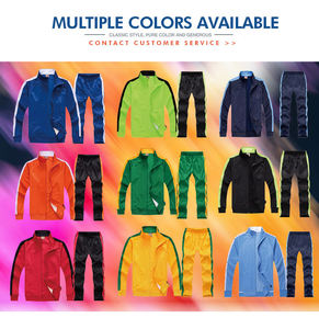 Ensemble de survêtement avec accents noirs, fermeture éclair intégrale, design sportif, matière polyester à séchage rapide, pour adulte, idéal pour le printemps et de haute qualité - Product Image 6
