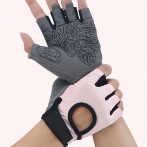 Gants de sport unisexes en cuir, demi-doigts, respirants, séchage rapide, avec sangle de poignet réglable, pour fitness, logo personnalisé, OEM, ODM, vente en gros - Product Image 6