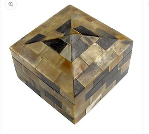 <b>Decorative</b> Stylish Resin Handcrafted Trinket Jewellery <b>Box</b> Unique Modern Design Compact <b>Storage</b> Solution <b>For</b> Jewelry And - Product Image 1