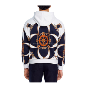 Sudadera con Capucha Unisex con Estampado Náutico, 100% Algodón, Transpirable, Corte Regular, Estilo Invernal - Product Image 2