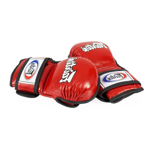 RTS Wholesale Price Premium Quality Customized MMA Boxing Gloves <b>Red</b> Color Fair Tex Grappling Comfortable Printed PU <b>Material</b> - Product Image 3
