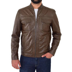 Premium Quality <b>Genuine</b> <b>Leather</b> <b>Jacket</b> for Men 2026 New Style <b>Leather</b> <b>Jacket</b> for Wholesale Supply - Product Image 5