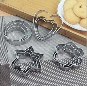 Juego de cortadores de galletas de corazón de acero inoxidable 304, herramientas metálicas para hornear, diseño personalizado, herramientas metálicas para decoración navideña - Product Image 2