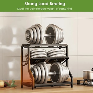 Space Saving Modern Spice Organizer for Pantry <b>Storage</b> and <b>Kitchen</b> Counter Display Small <b>Kitchen</b> Accessories Holder From India - Product Image 3