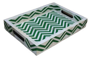 SAMI HANDICRAFTS Bandeja Decorativa Artesanal de Hueso para Servir, Plato Personalizable en Color y Tamaño, Presentación Elegante para el Hogar - Product Image 3