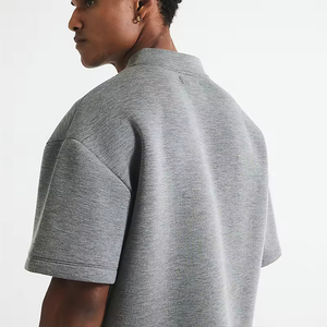 Camisetas de cuello en V extragrandes con logotipo personalizado, camisetas de jersey para hombre, camiseta de cuello en V de lujo premium para hombre - Product Image 2