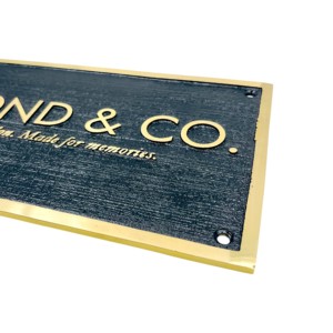 Rectangular Brass Memorial <b>Plaque</b> In Loving <b>Memory</b> Engraved Sign for Sympathy Building Wall Mount Traditional Design - Product Image 3