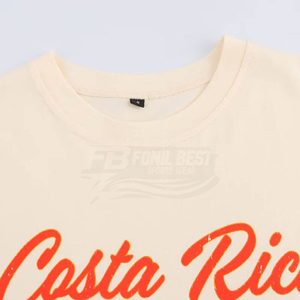 T-shirt ample écologique pour femme, nouvelle collection printemps 2026, style européen et américain, coupe slim, col droit, manches courtes, avec logo en dentelle - Product Image 3