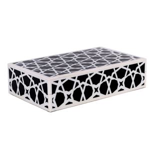 Boîte de rangement de bijoux en résine d'imitation antique de luxe organisateur élégant pour la décoration de la maison pour le bureau de vanité ou la décoration de la chambre - Product Image 1