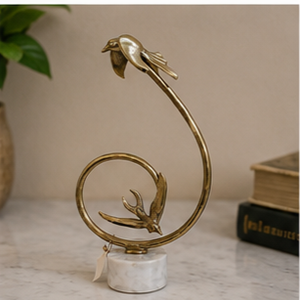 Sculpture d'oiseau moderne en métal, figurine animale abstraite décorative, artisanat artistique fait main, accent de décoration intérieure contemporaine pour table - Product Image 6