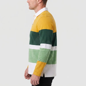 Camiseta de Rugby de Manga Larga con Cuello, Ropa Deportiva para Hombre, Tejido Resistente, Transpirable, Ecológico, para Todas las Temporadas - Product Image 3